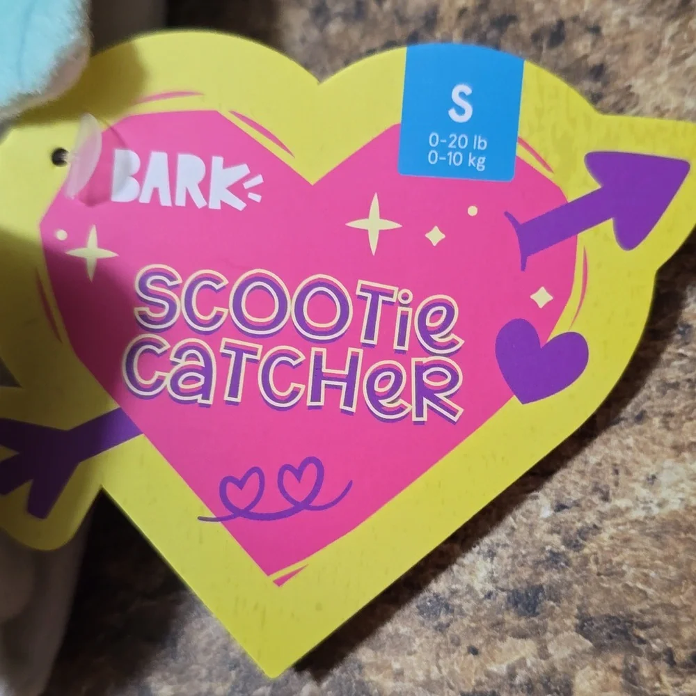 Bark Scootie Catcher‎ Dog Toy - White and Blue NWT Size Small 0-20 Pounds